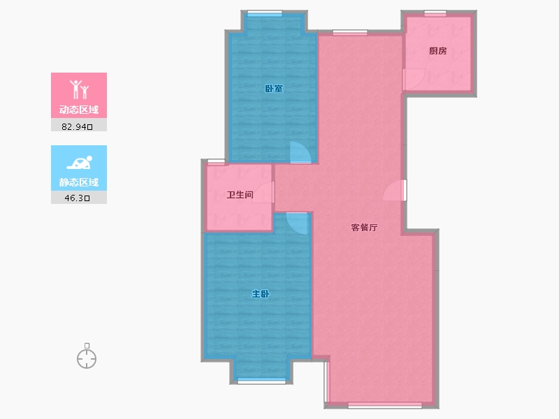 北京-北京市-世纪星城-三期-120.00-户型库-动静分区