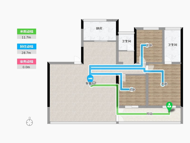 安徽省-合肥市-伟星玖峯汇-121.00-户型库-动静线