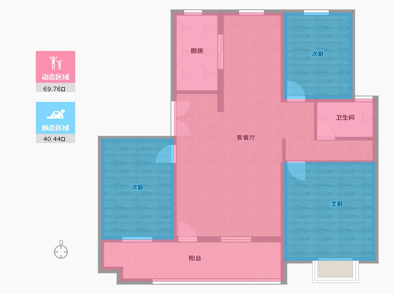 山东省-潍坊市-枫华雅园-102.89-户型库-动静分区