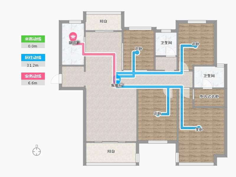 江苏省-南京市-中海万锦熙岸-115.76-户型库-动静线