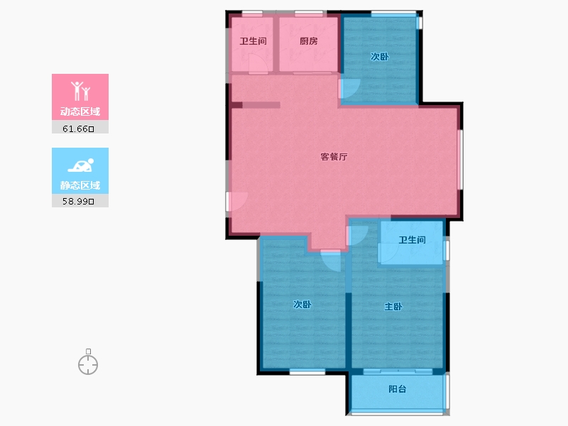 山东省-德州市-德房正宁居-108.94-户型库-动静分区