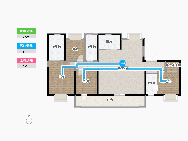 江苏省-南京市-金基璟樾府-156.01-户型库-动静线