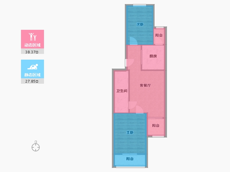 北京-北京市-海特花园-西区-59.10-户型库-动静分区