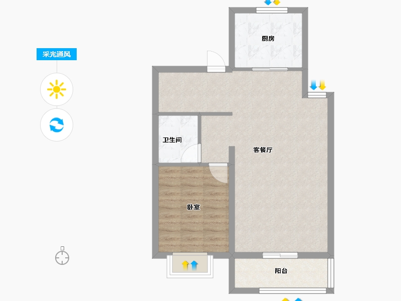 山西省-太原市-保利和光尘樾-109.60-户型库-采光通风