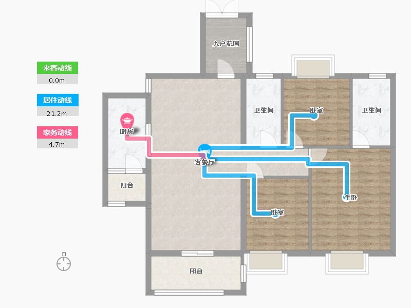 广东省-云浮市-汇景城-96.43-户型库-动静线