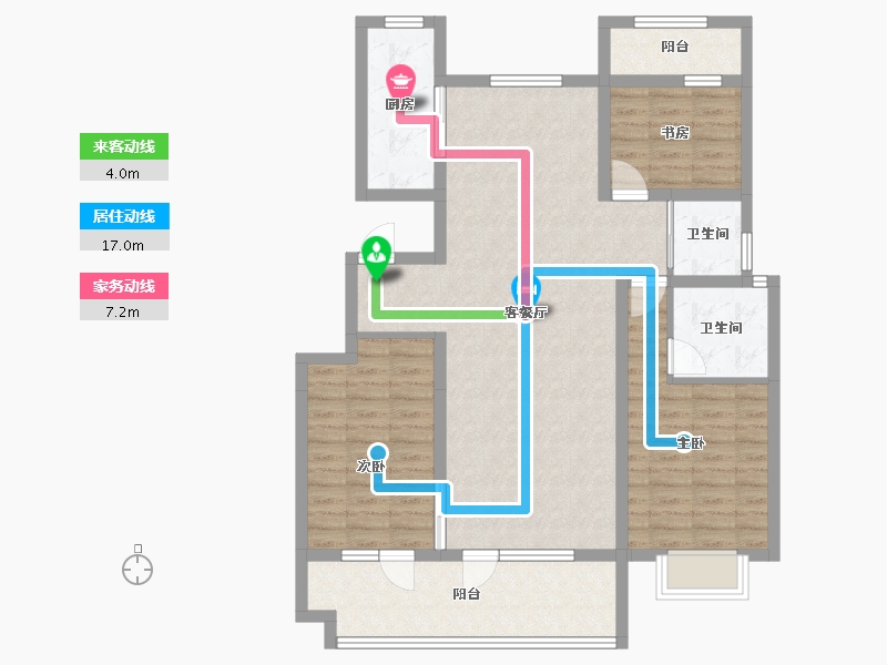 山东省-济宁市-公用瑞马悦府東郡-107.80-户型库-动静线