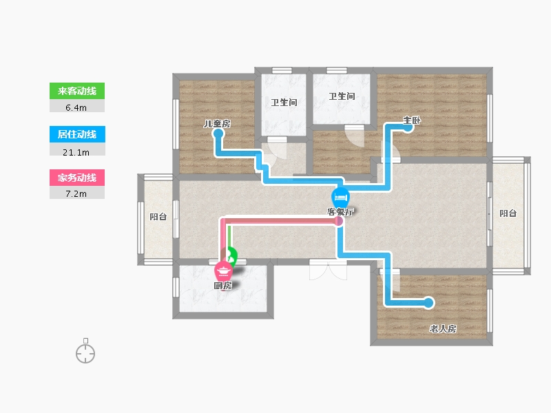 河北省-张家口市-凤凰城-122.40-户型库-动静线