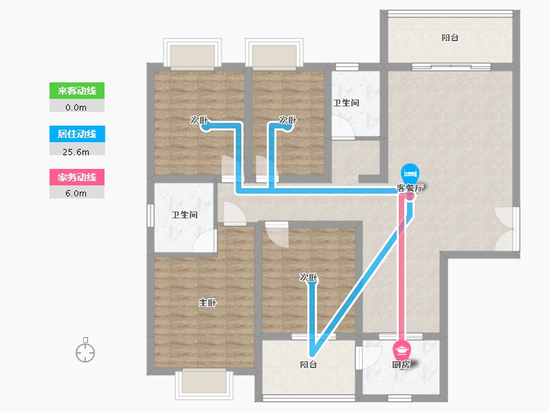 湖南省-衡阳市-五四安置区-125.00-户型库-动静线