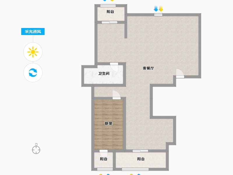 山东省-济宁市-长泰瑞马棠颂-106.40-户型库-采光通风