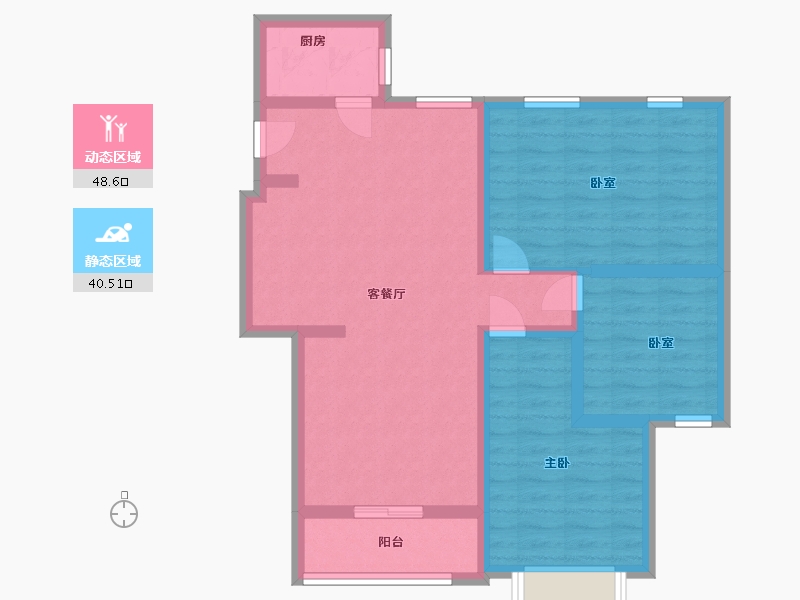 云南省-昆明市-麓湖国际-79.10-户型库-动静分区