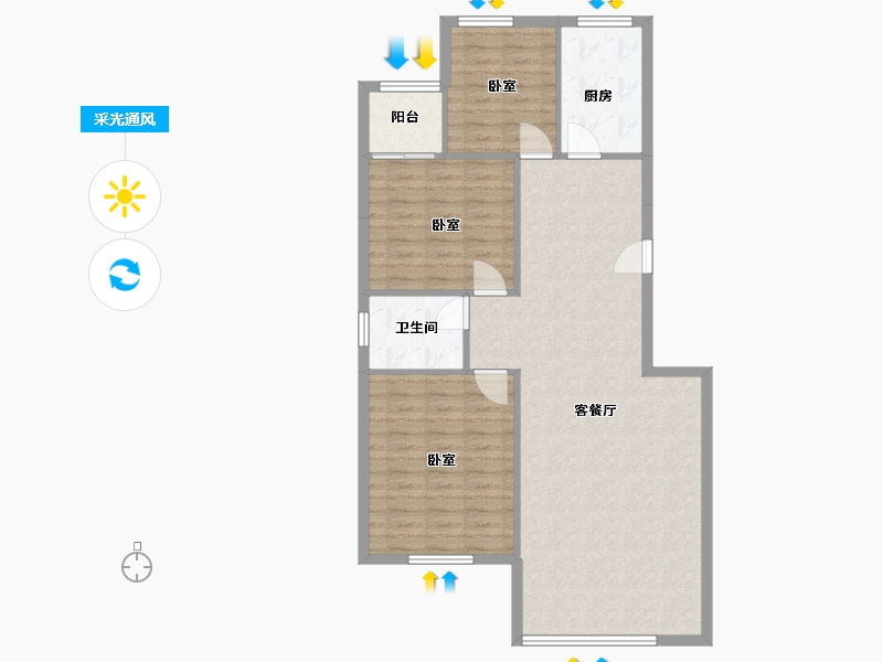 甘肃省-白银市-和合源-97.92-户型库-采光通风