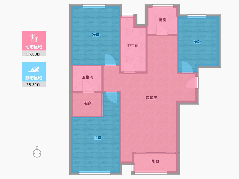 山西省-太原市-阳光揽胜三期-120.00-户型库-动静分区