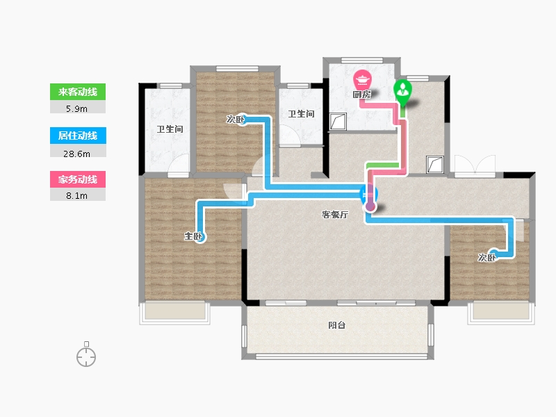 安徽省-阜阳市-保利颍州堂悦-163.20-户型库-动静线