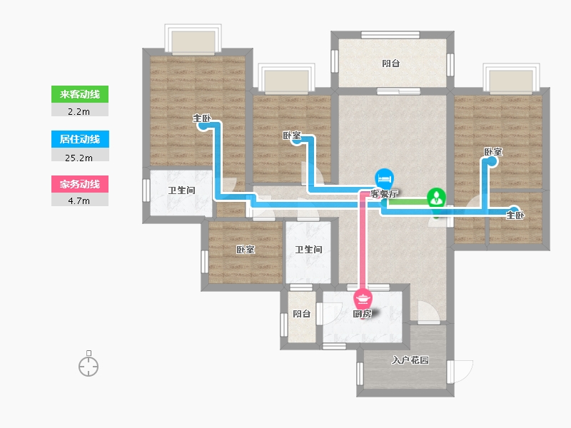 海南省-海口市-泊岸小区-159.20-户型库-动静线