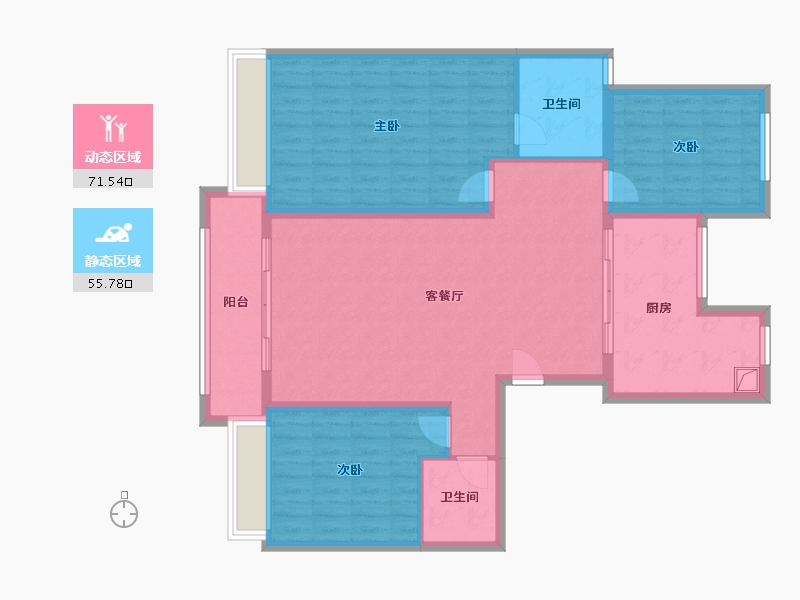 河北省-邢台市-邢台壹号院-115.20-户型库-动静分区