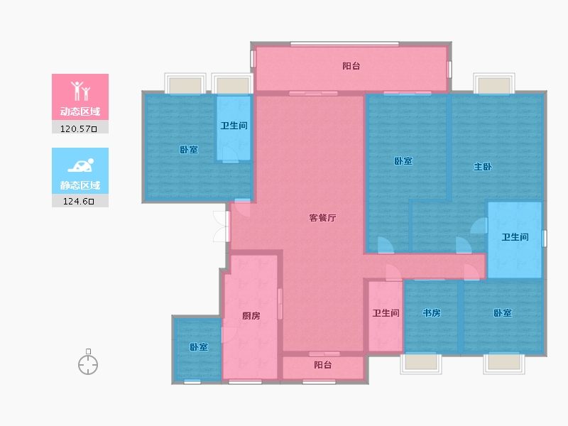 海南省-海口市-泊岸小区-208.00-户型库-动静分区