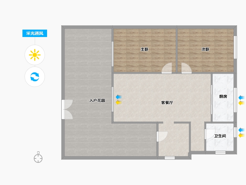 河北省-廊坊市-天洋城4代-南区-81.00-户型库-采光通风