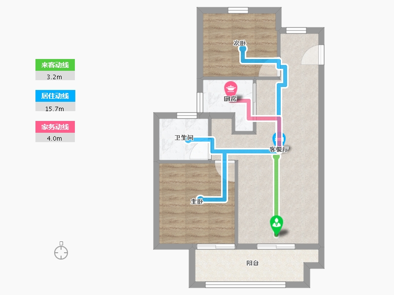 浙江省-宁波市-耀悦云庭项目-58.80-户型库-动静线