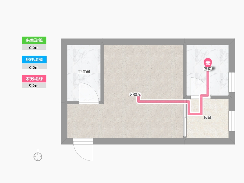 陕西省-西安市-雅逸新城(二期)-50.00-户型库-动静线