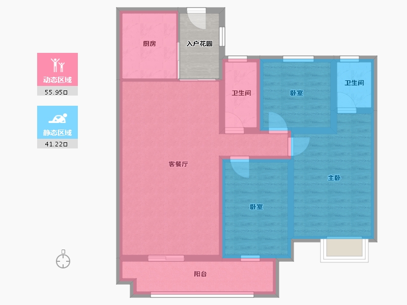 江西省-赣州市-状元府-94.93-户型库-动静分区