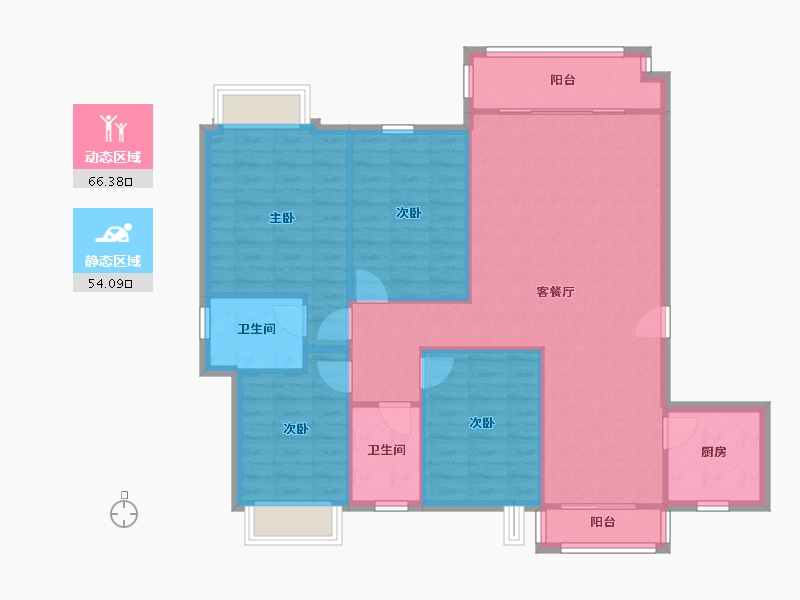 福建省-泉州市-西宅小区-120.00-户型库-动静分区