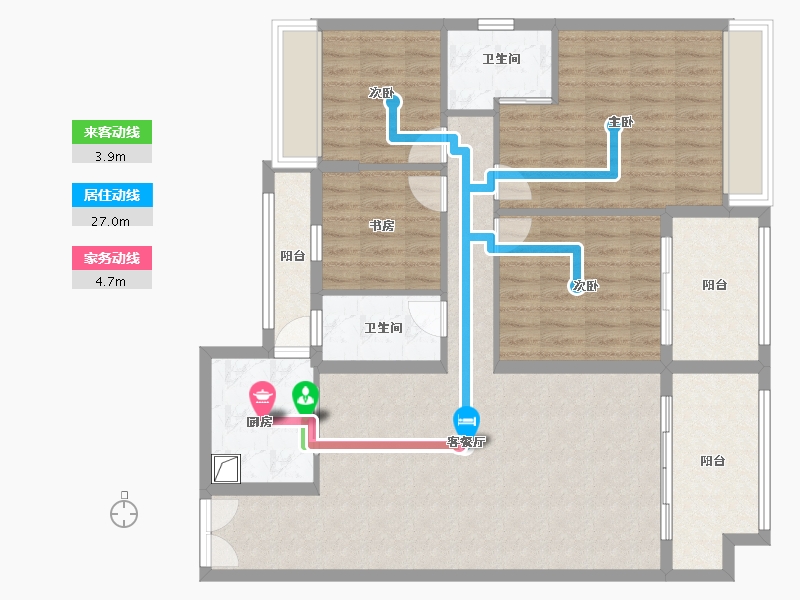 贵州省-黔东南苗族侗族自治州-六和人家-114.00-户型库-动静线