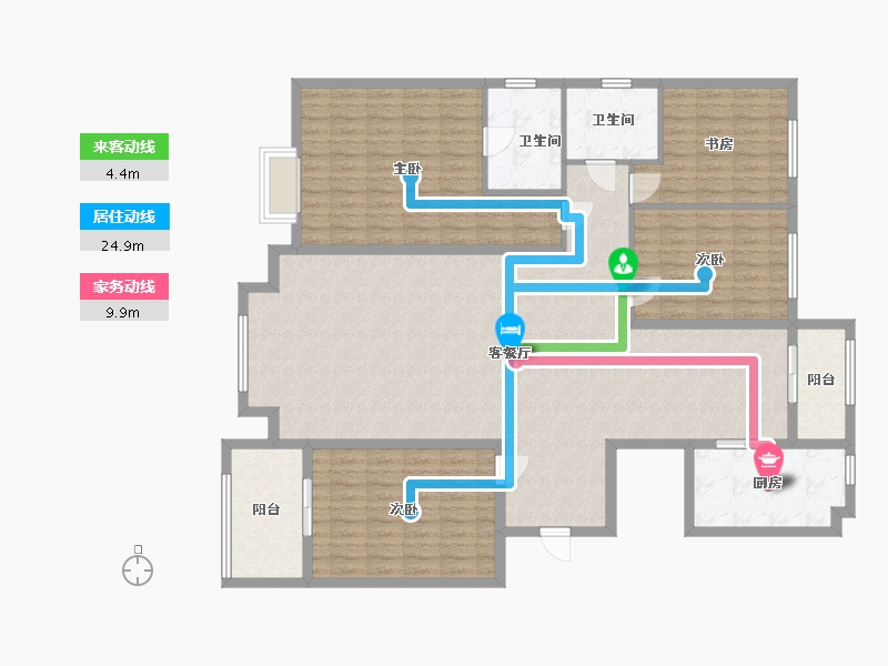 山西省-朔州市-东岸国际-151.74-户型库-动静线