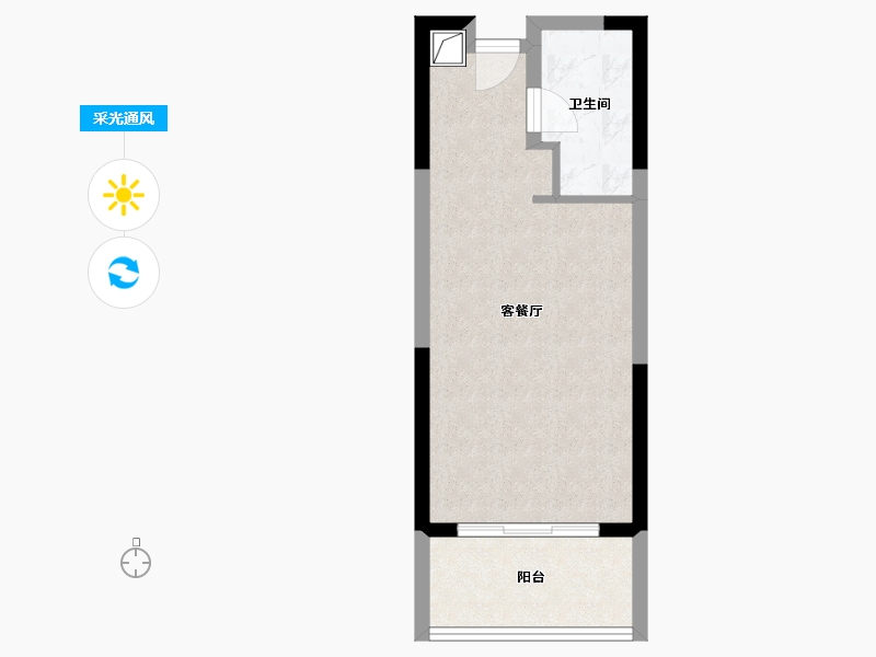 广东省-阳江市-富力湾-36.56-户型库-采光通风