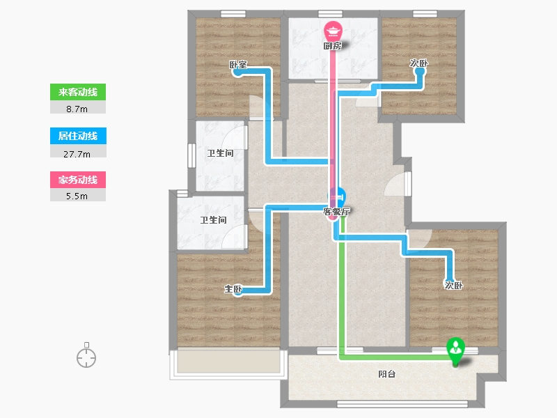 河南省-济源市-德鸿迎宾府-101.82-户型库-动静线