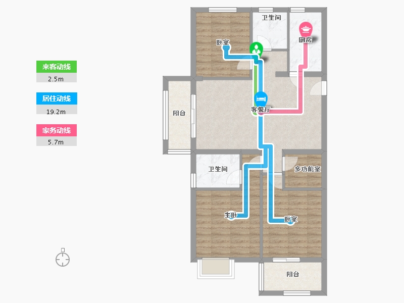 福建省-福州市-世茂东望-84.00-户型库-动静线