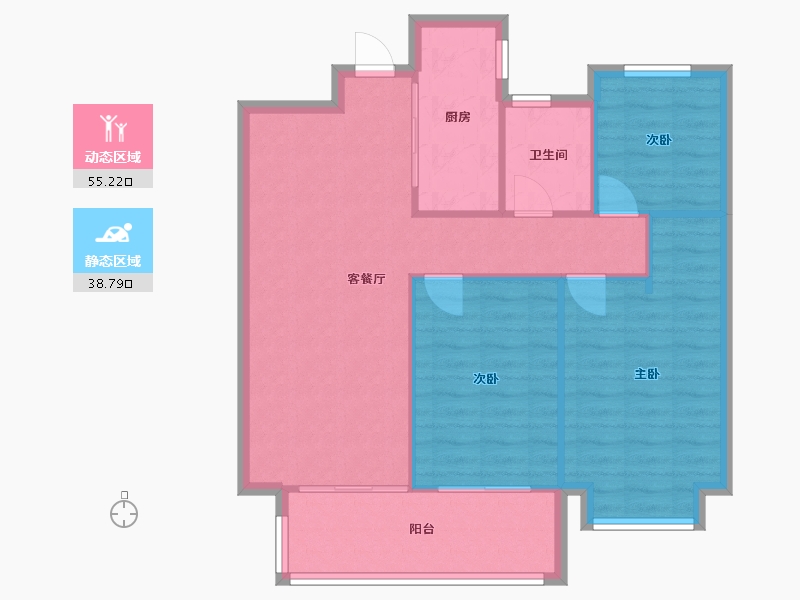 安徽省-合肥市-高速时代御府-89.00-户型库-动静分区