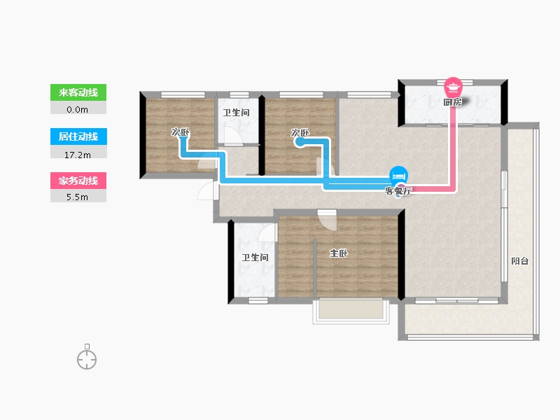 四川省-成都市-麓湖生态城澜语溪岸-120.00-户型库-动静线