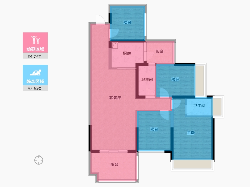 广东省-湛江市-公园一号(人民大道北)-92.16-户型库-动静分区