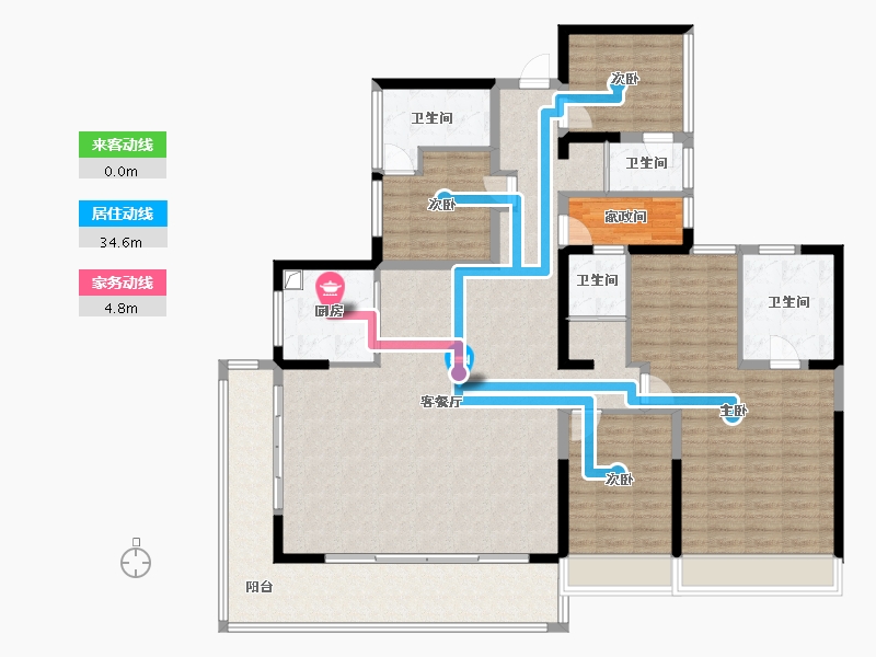 广西壮族自治区-百色市-星河上城-170.00-户型库-动静线