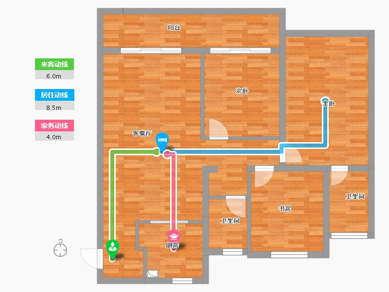 江苏省-徐州市-中南恒通和平府-92.80-户型库-动静线