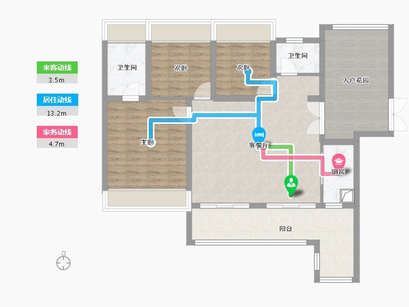 贵州省-贵阳市-中铁阅山湖-96.80-户型库-动静线