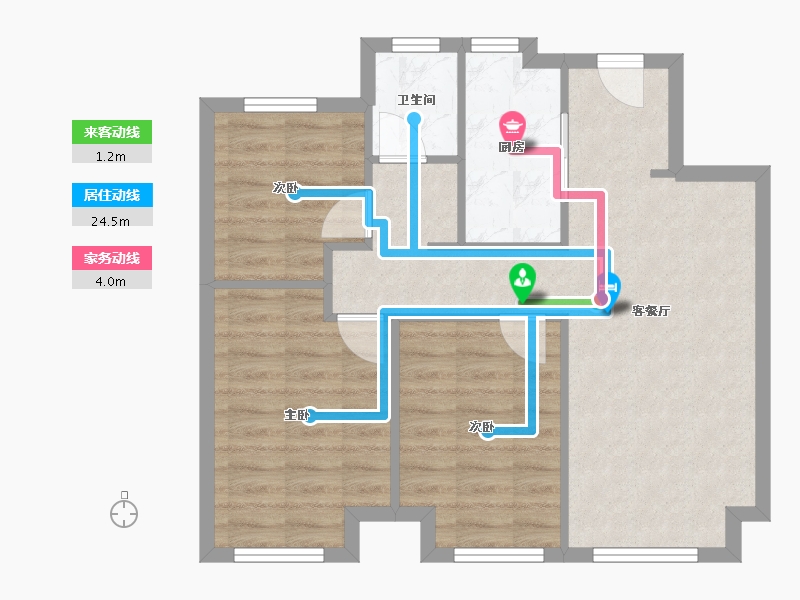 辽宁省-大连市-招商公园1872-69.00-户型库-动静线