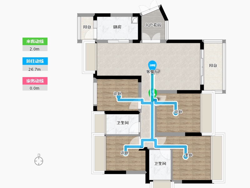 广东省-江门市-滨江和院-91.20-户型库-动静线