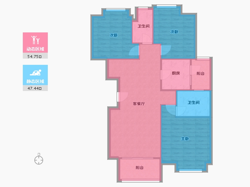 广东省-广州市-运动员村-三区-91.67-户型库-动静分区