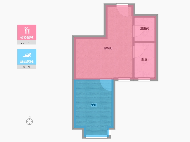 北京-北京市-次渠嘉园-41.50-户型库-动静分区