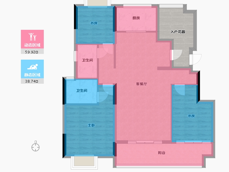 江西省-上饶市-新旅明樾府-97.00-户型库-动静分区