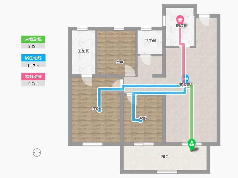 河南省-漯河市-华泰天地和-98.40-户型库-动静线