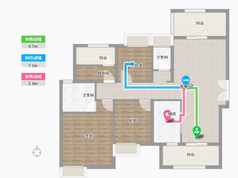 湖南省-衡阳市-博雅东方-112.00-户型库-动静线