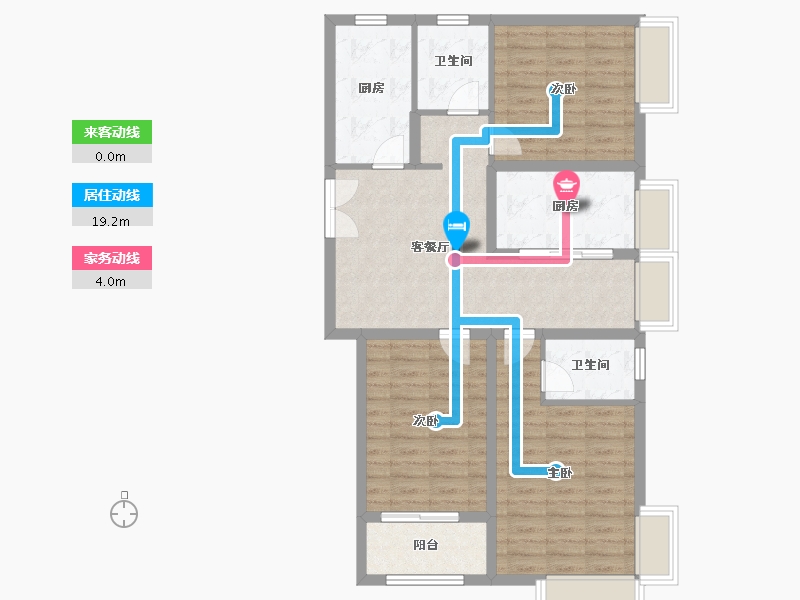 山东省-济宁市-东方香溪湾-92.19-户型库-动静线