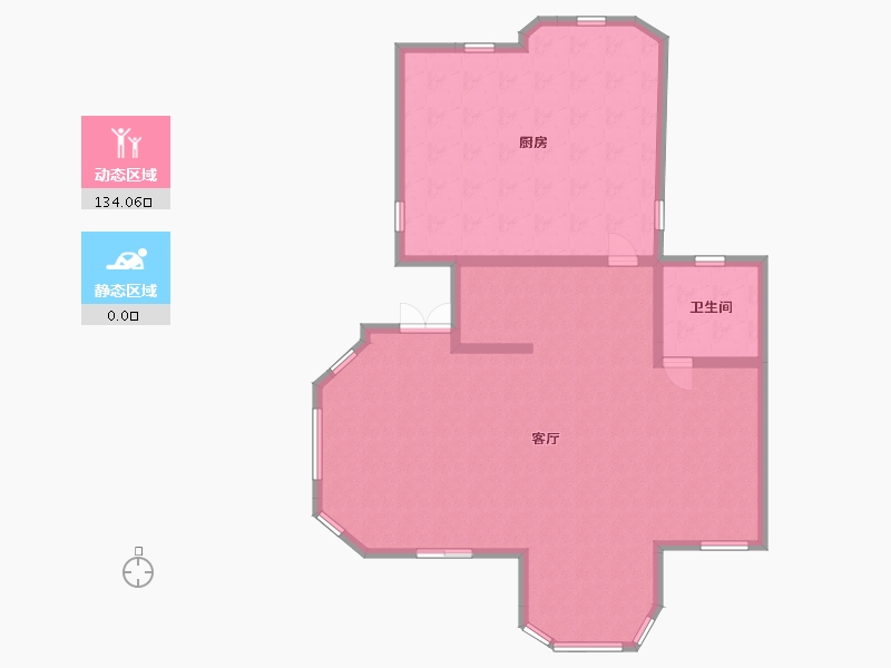 浙江省-嘉兴市-七星花园-80.00-户型库-动静分区