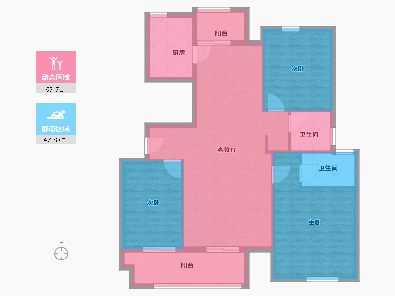 河南省-周口市-郸城县洺水城-103.20-户型库-动静分区