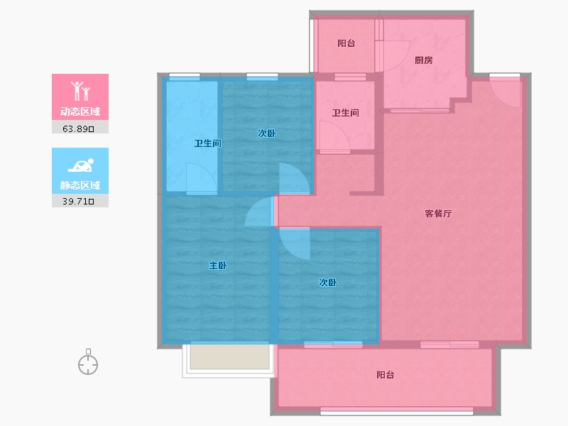 河南省-开封市-北大资源未名府-93.60-户型库-动静分区