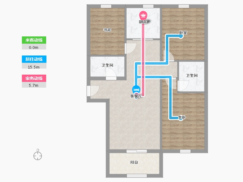 山西省-晋中市-峰岩城市花园-100.00-户型库-动静线