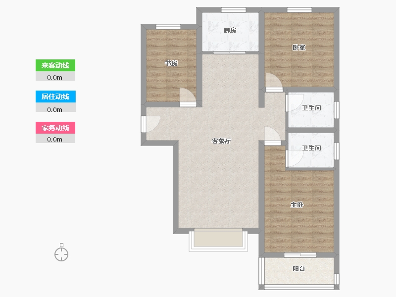 山西省-运城市-西建天茂和郡-90.00-户型库-动静线