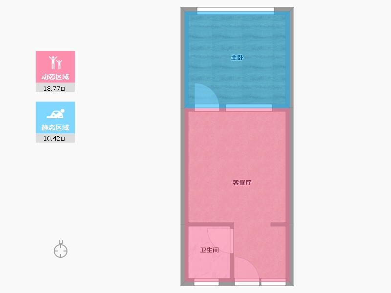 黑龙江省-鹤岗市-侨洲花园-25.66-户型库-动静分区